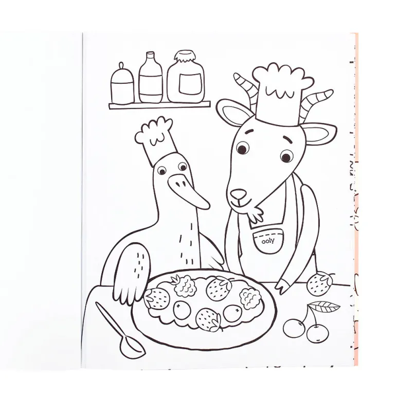 Ooly Coloring Book, Little Farm Friends