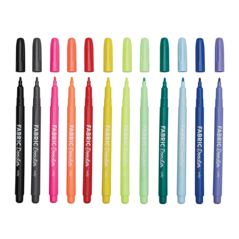 Ooly Fabric Markers 12 pcs, Doodlers