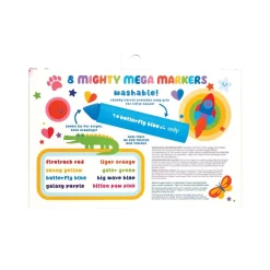 Ooly Mega Markers Set of 8, Washable