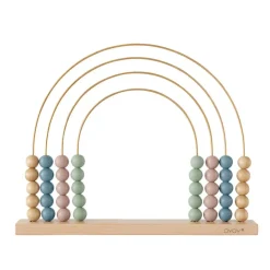 OYOY Wooden Toy, Abacus Rainbow Bead Frame - Nature