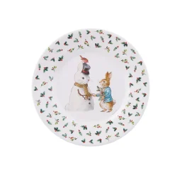Petit Jour Paris, Peter Rabbit Flat Plate, Christmas - Snowman
