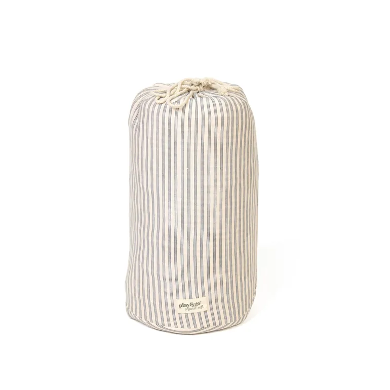 Play&Go 2-in-1 Baby Blanket, Organic - Stripes Blue