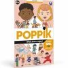 Poppik Paper Sticker Mosaic, Educational Poster with 48 Stickers – The Human Body