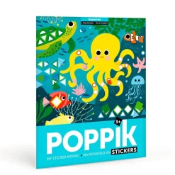 Poppik Paper Sticker Mosaic Poster with 750 Stickers – Aquarium