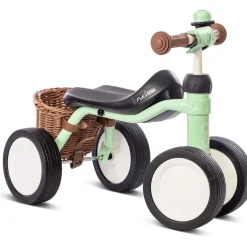 Puky Pukylino Bundle, My First Bike, Balance Trainer with Basket, Pastel Green - From 1 Year