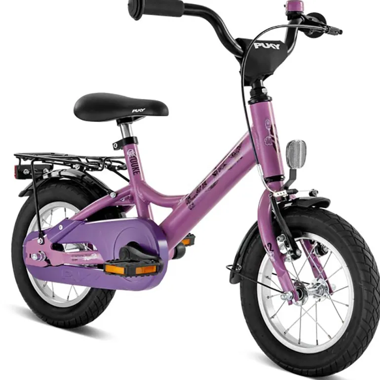 Puky Youke Kids' Bike 12" Perky Purple - Suitable for Ages 3 and Up