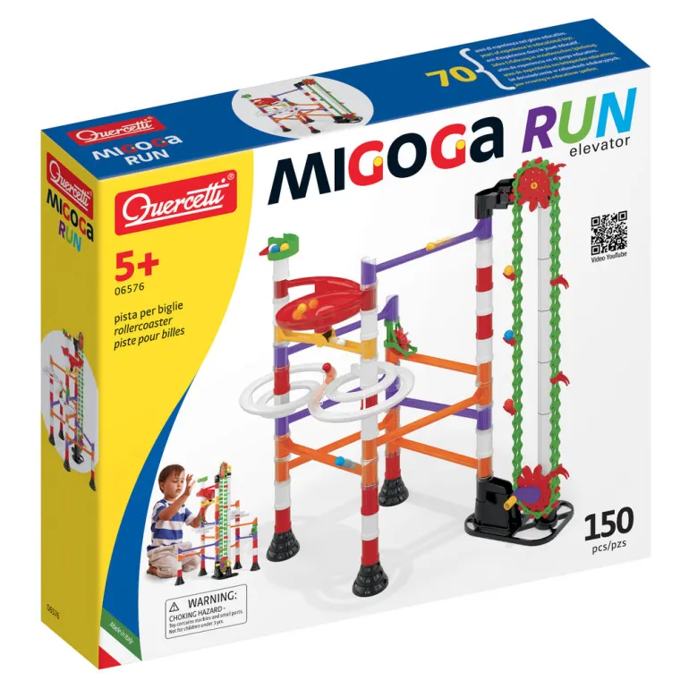 Quercetti Migoga Run Elevator kuglebane m. 150 dele