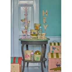 Rice Basket for Storage, Extra Small, Pink – Butterfly Theme
