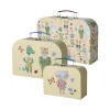 Rice Suitcase Set, 3 pcs. cream - Nathalie Lété Print