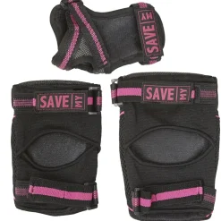 Save My Bones, Protective Gear for Roller Skating, Pink - Size XS-M