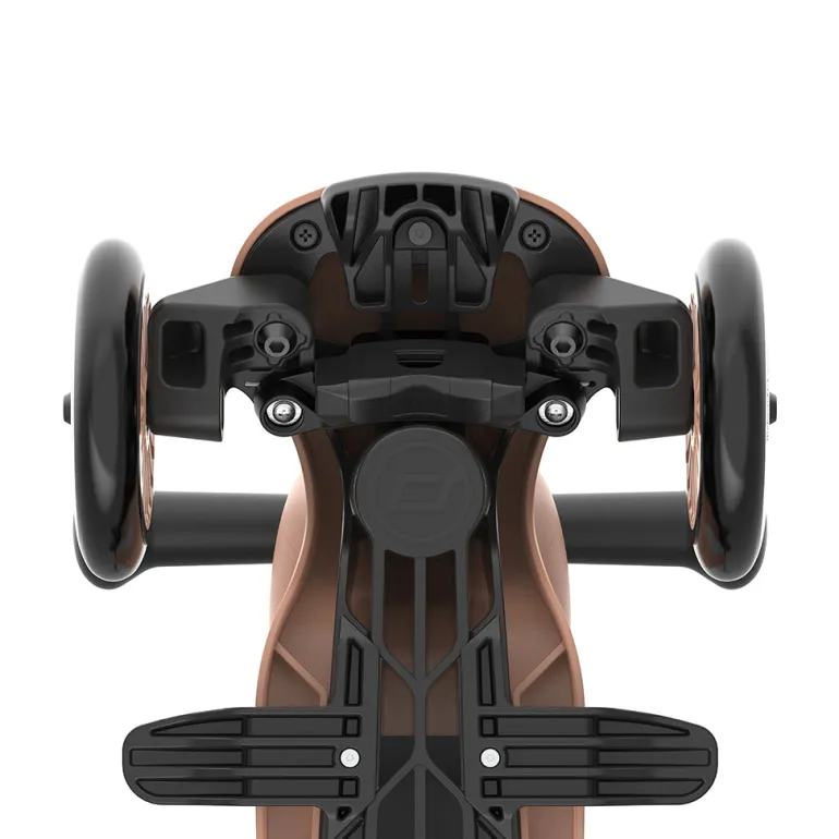 Scoot and Ride, Highway Kick 1, Push & Go Scooter with Push Bar - Mocha