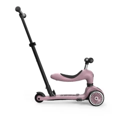 Scoot and Ride, Highway Kick 1, Push & Go Scooter with Push Bar - Wildberry