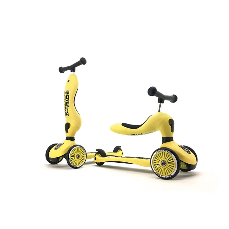 Scoot and Ride Highway Kick 1 Scooter - Lemon