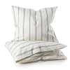 Sebra Baby Bedding, Organic - Cream Stripe