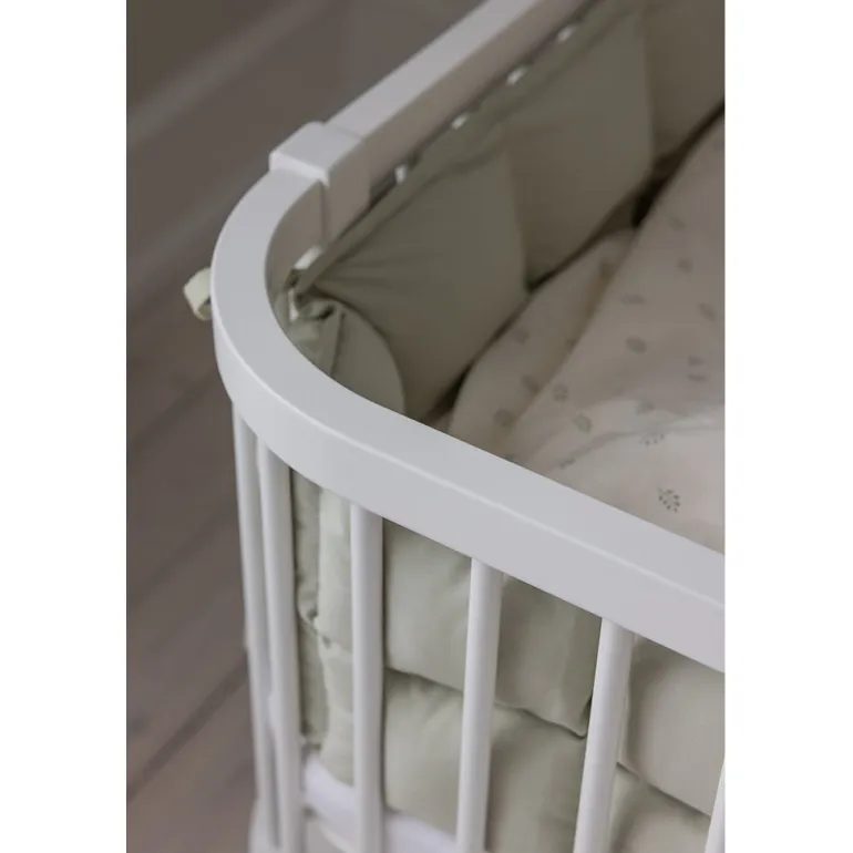 Sebra Baby Cot, Bedside Crib – Classic White