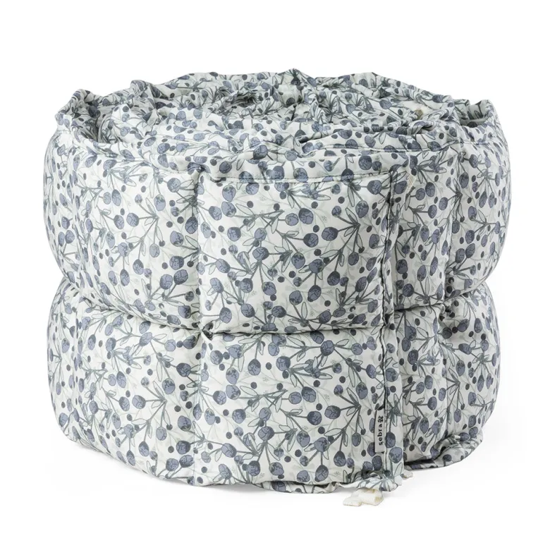 Sebra Bed Bumper, Kapok - Blue Olive