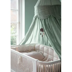 Sebra Bed Canopy, Cloud - Dusty Green