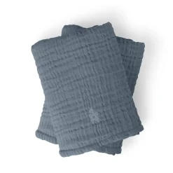 Sebra Changing Pads 6-Layer, Set of 2 - Muslin Blue