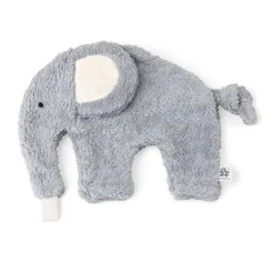Sebra Comfort Blanket and Pacifier Holder - Light Blue Elephant