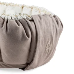 Sebra 3-in-1 Baby Nest, Baby Lift, and Play Mat, Sophora Leaves - Beige