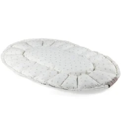 Sebra 3-in-1 Baby Nest, Baby Lift, and Play Mat, Sophora Leaves - Beige