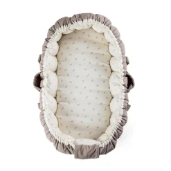 Sebra 3-in-1 Baby Nest, Baby Lift, and Play Mat, Sophora Leaves - Beige