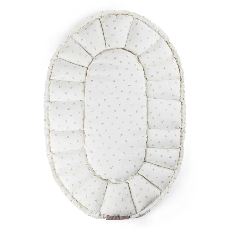 Sebra 3-in-1 Baby Nest, Baby Lift, and Play Mat, Sophora Leaves - Beige