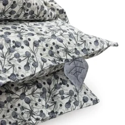 Sebra Junior Bedding, Organic - Blue Olive