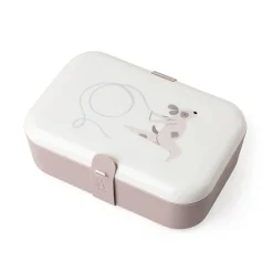 Sebra Lunch Box with Divider and Silicone Strap, Teeny Toes