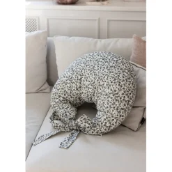 Sebra Nursing Pillow, Organic Cotton - Blue Olive