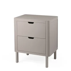 Sebra puslebord i træ, 2-i-1 design m. skuffer - Jetty beige