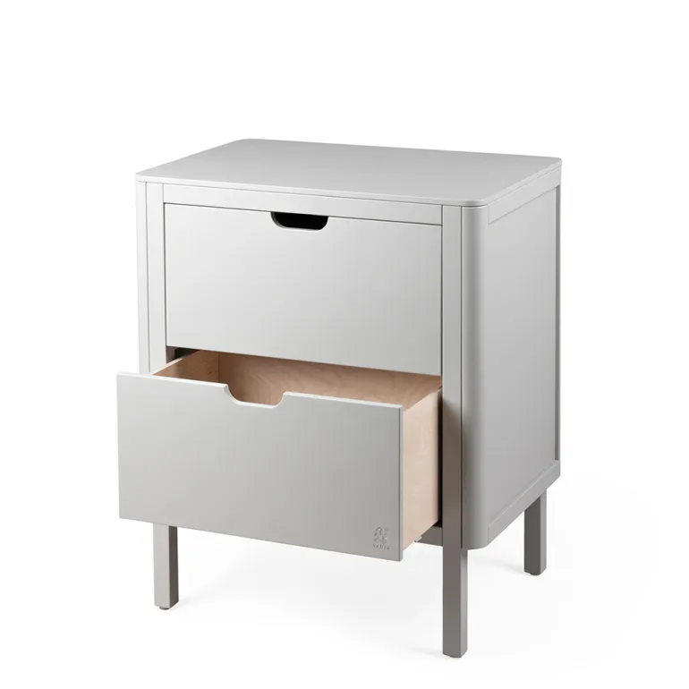 Sebra puslebord i træ, 2-i-1 design m. skuffer - Stone
