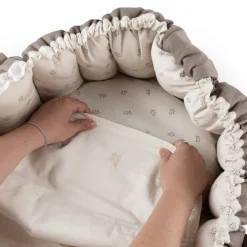 Sebra Waterproof Mattress Protector for Babynest - Moonlight Beige