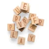 Sebra Wooden Blocks, Set of 12 - Alphabet Blocks