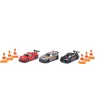 Siku Toy Cars Gift Set with 3 Race Cars and Cones