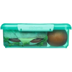 Sistema Coloured Lunch Box with 1 Compartment, 2L - Teal