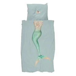 Snurk Adult Bedding, Organic - Mermaid Aqua