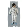 Snurk Organic Adult Bedding - Astronaut Grey Space