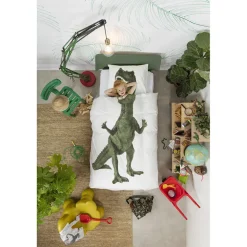 Snurk Organic Bedding for Adults – Dinosaur