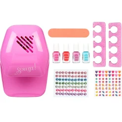 Souza Nail Set with Dryer and Nail Polishes