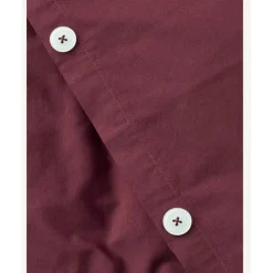 Studio Feder Adult Bedding, Organic Percale - Burgundy