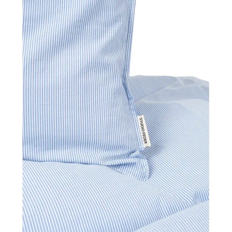 Studio Feder Adult Bedding, Organic Percale - Milk Stripe