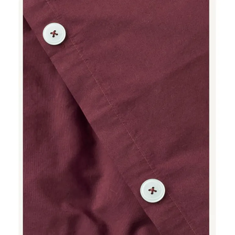 Studio Feder Baby Bedding Set, Organic Percale – Burgundy