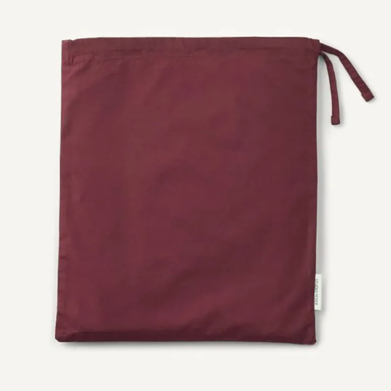Studio Feder Baby Bedding Set, Organic Percale – Burgundy