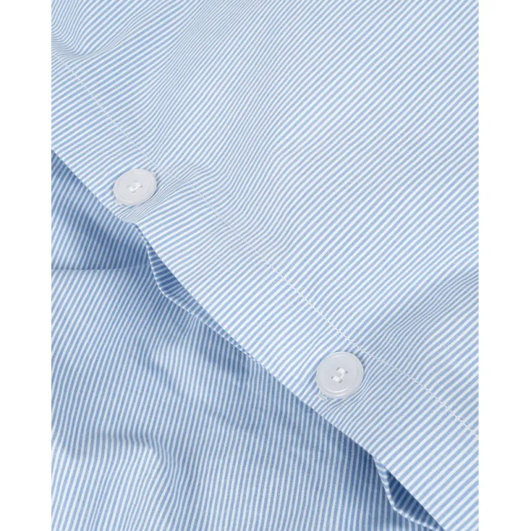 Studio Feder Baby Bed Linen, Organic Percale – Milk Stripe