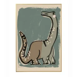 Studio Loco Children's Poster, Dino Green - 50 x 70 cm