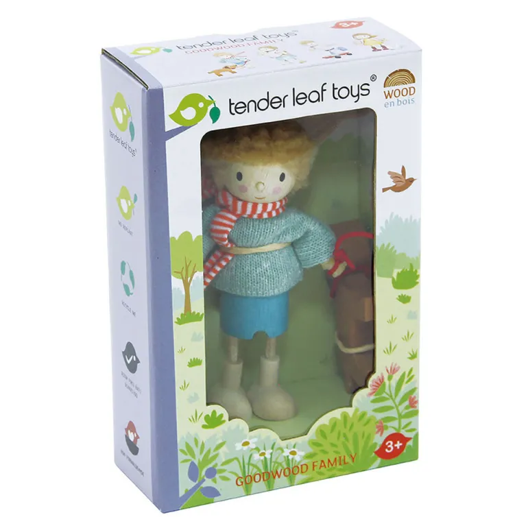 Tender Leaf Dollhouse Figures - Mr. Goodwood and Dog