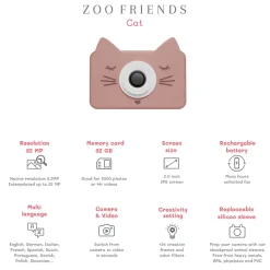 The ZooFamily, Zoo Friends Children's Camera, Ages 3-7 – Cat