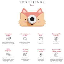 The ZooFamily, Zoo Friends Children's Camera, Ages 3-7 - Fox