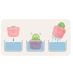 Tiger Tribe Bath Toys, Bath Pop-up - Cactus
